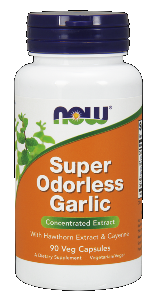 Super Odorless Garlic (90 Caps) NOW Foods